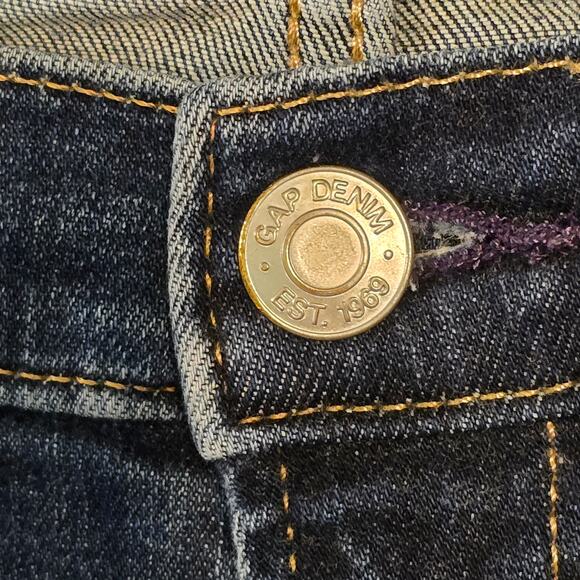 Gap Womens Dark Wash Skinny Jeans 0R/25 Blue Stretch Mid-Rise Normcore Casual - Picture 5 of 11